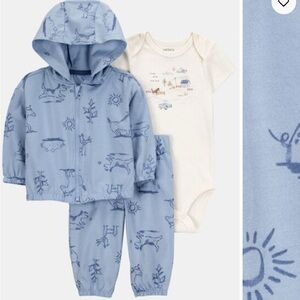 Carters Baby Boy Blue Dog set
